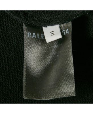 Women's Black Campaign Print Cotton Knit Hoodie