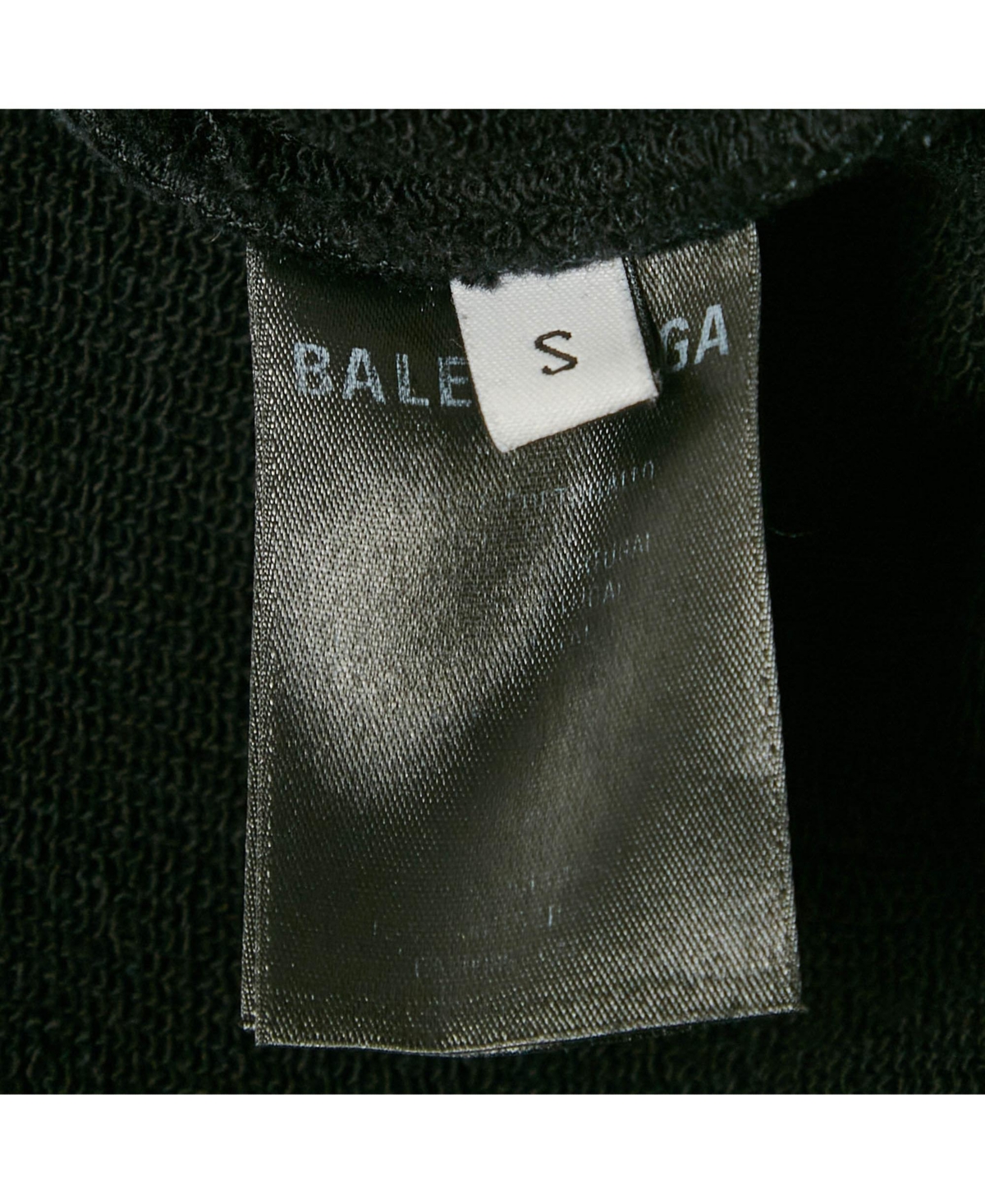 Pre-Owned Balenciaga Women's Black Campaign Print Cotton Knit Hoodie