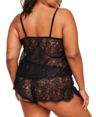 Plus Size Regin Cami & Shorts Set Lingerie