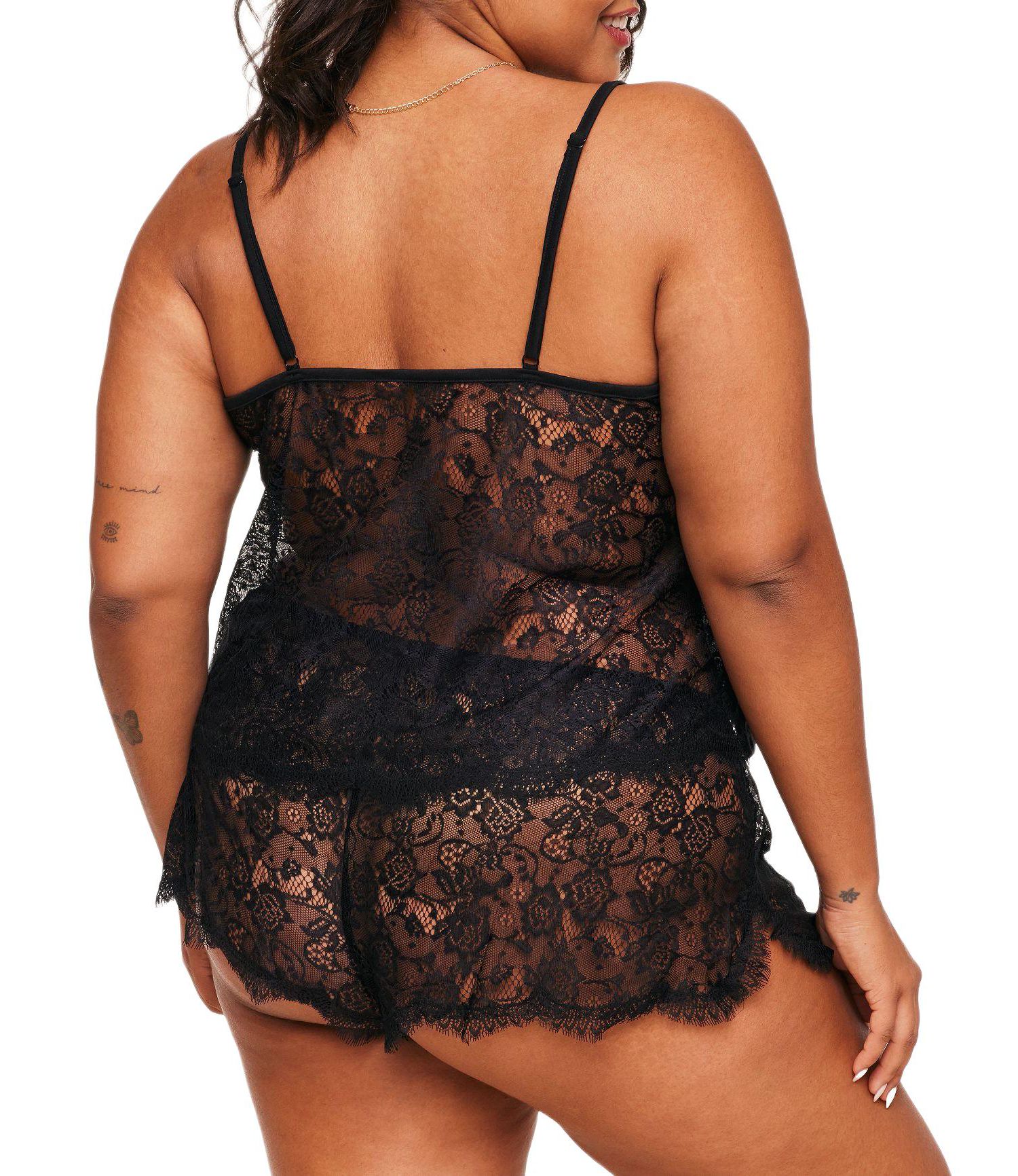Plus Size Regin Cami and Shorts Set Lingerie