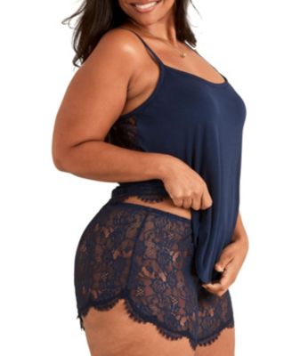 Plus Size Regin Cami & Shorts Set Lingerie