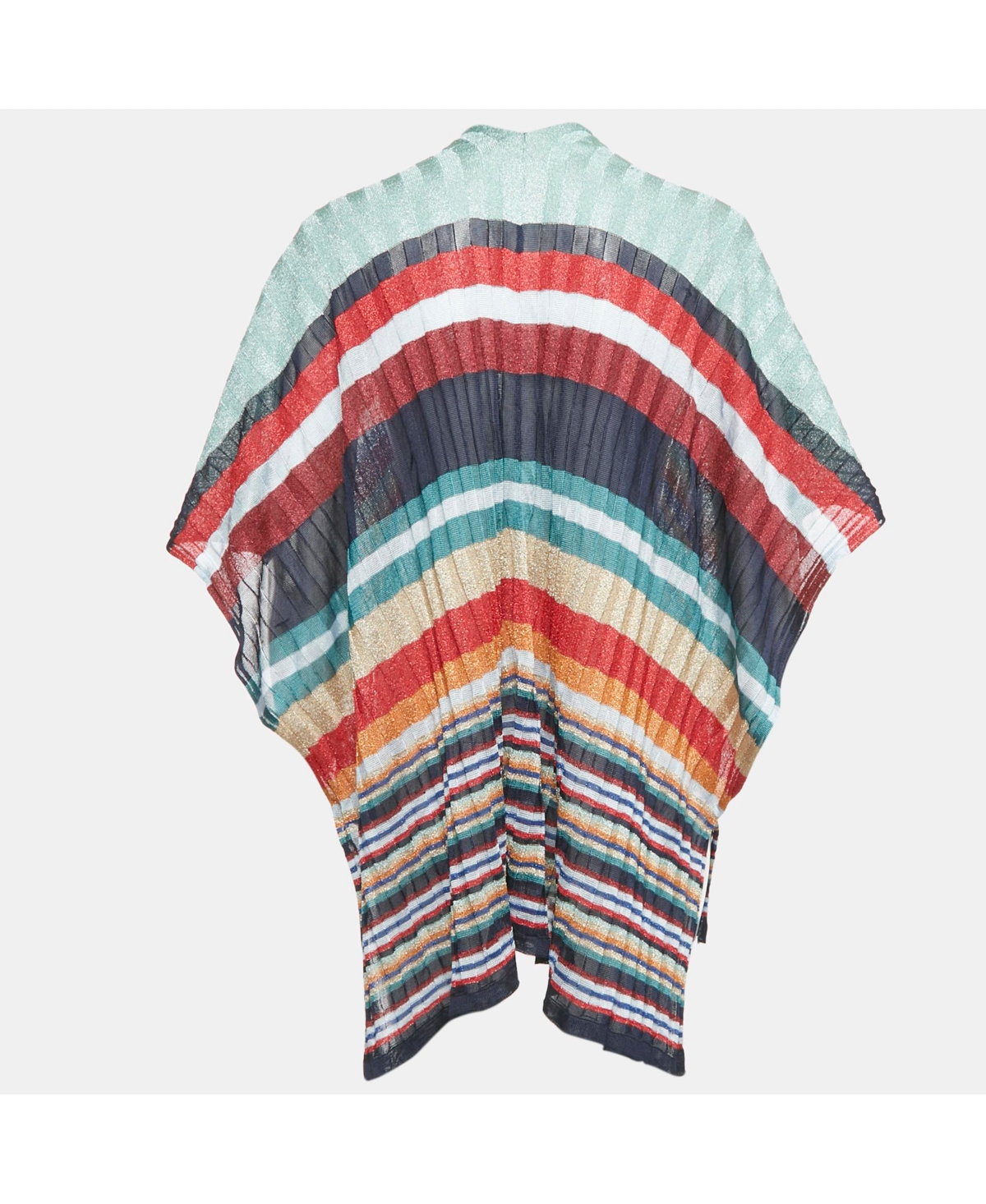 Pre-Owned Missoni Women's Multicolor Lurex Knit Poncho One