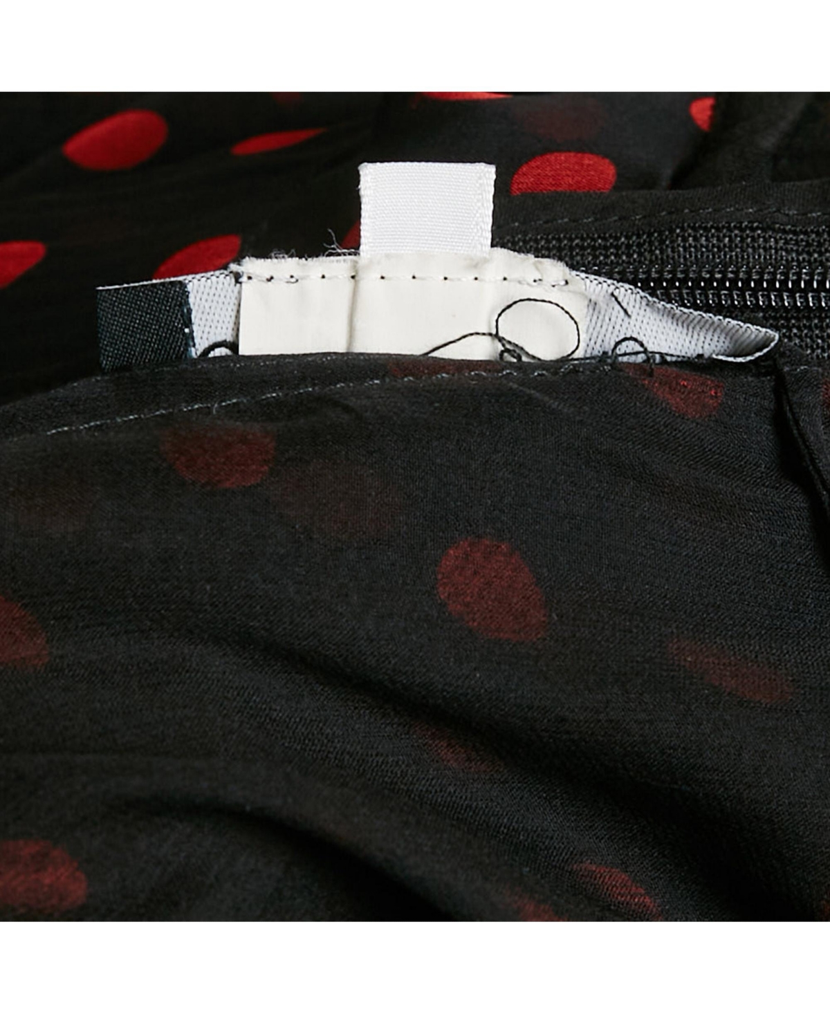 Pre-Owned Dolce & Gabbana Women's Black Polka Dots Silk Tiered Maxi Dress