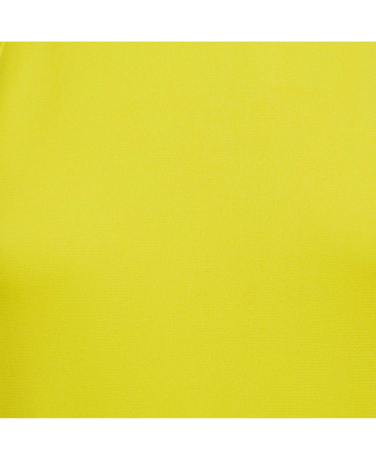 Pre-Owned Versace Women's Yellow Cut-Out Logo Detail Jersey Bodysuit