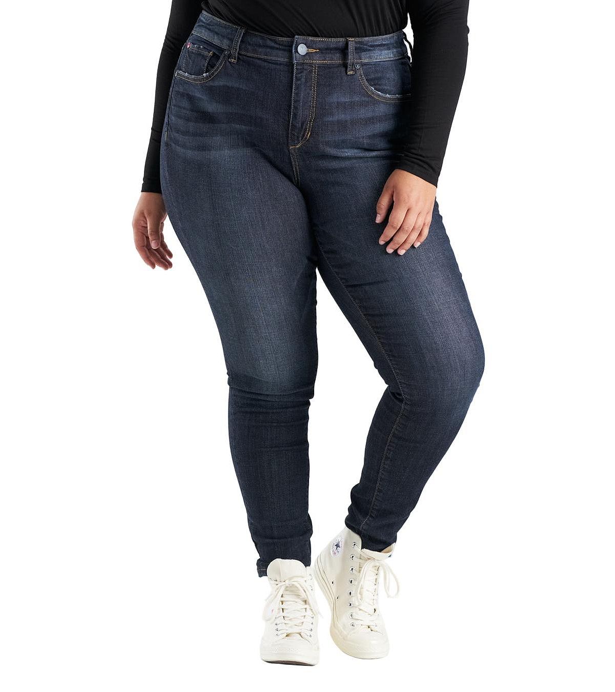 SLINK Jeans Women's Denim High Rise Skinny in 31" inseam - Sabella view 1 — MAYCSS fashion products