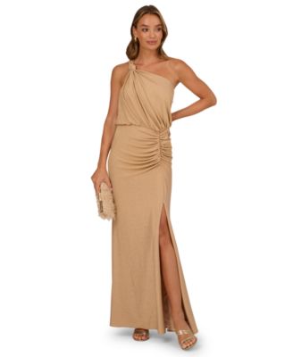 Women's Metallic Knit Long Dress 