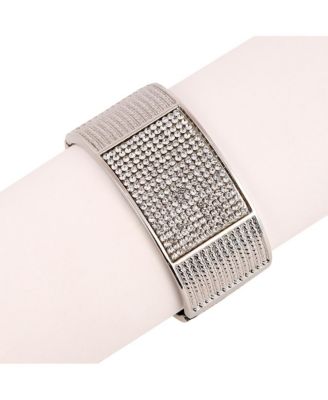 Women's The Cristal-Bijou Cuff Bracelet - Crystal Silver