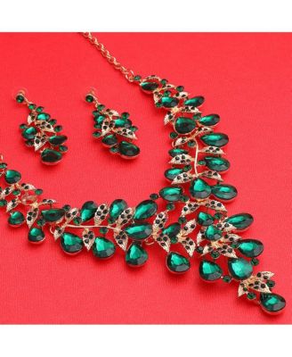 Women Green Jewellery Set