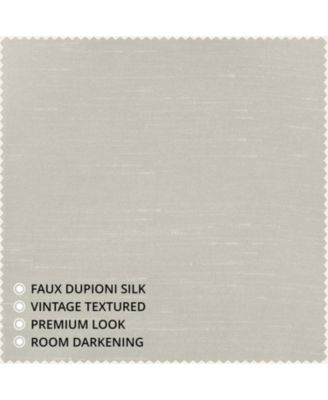 Vintage Textured Faux Dupioni Silk Curtain