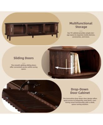 Modern Storage Cabinet Farmhouse TV Stand