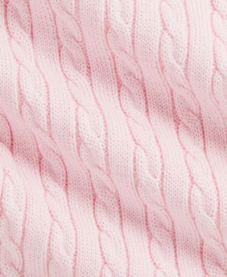 Baby Girls' Mini-Cable Polo Sweater Dress