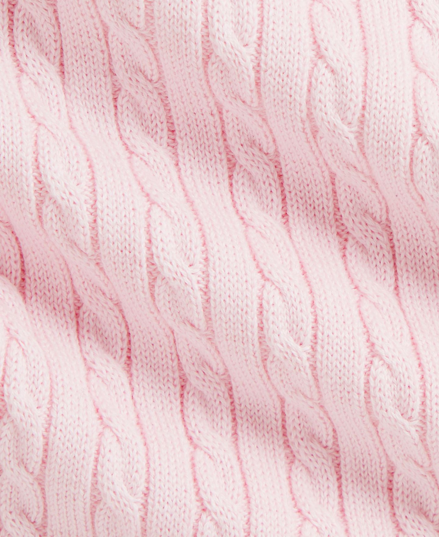 Платье Polo Ralph Lauren Mini-Cable Polo Sweater Dress для девочек-малышей, цвет: Розовый — фото 3