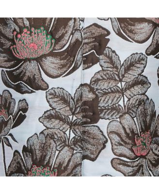 Women's Blue Floral Jacquard Shift Dress