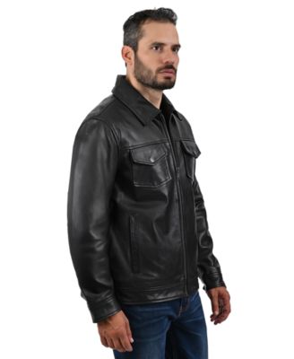 Men's Regular-Fit Collared Neck Jacket