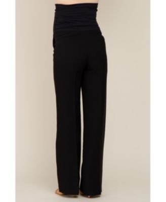 Maternity Black Straight Leg Dress Pants