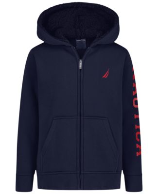 Nautica Boys' 8-20 Sherpa Zip-Up Hoodie - Macy's