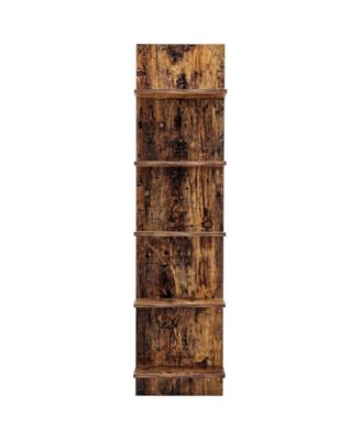 Five Tier Wide Column Wall Shelf