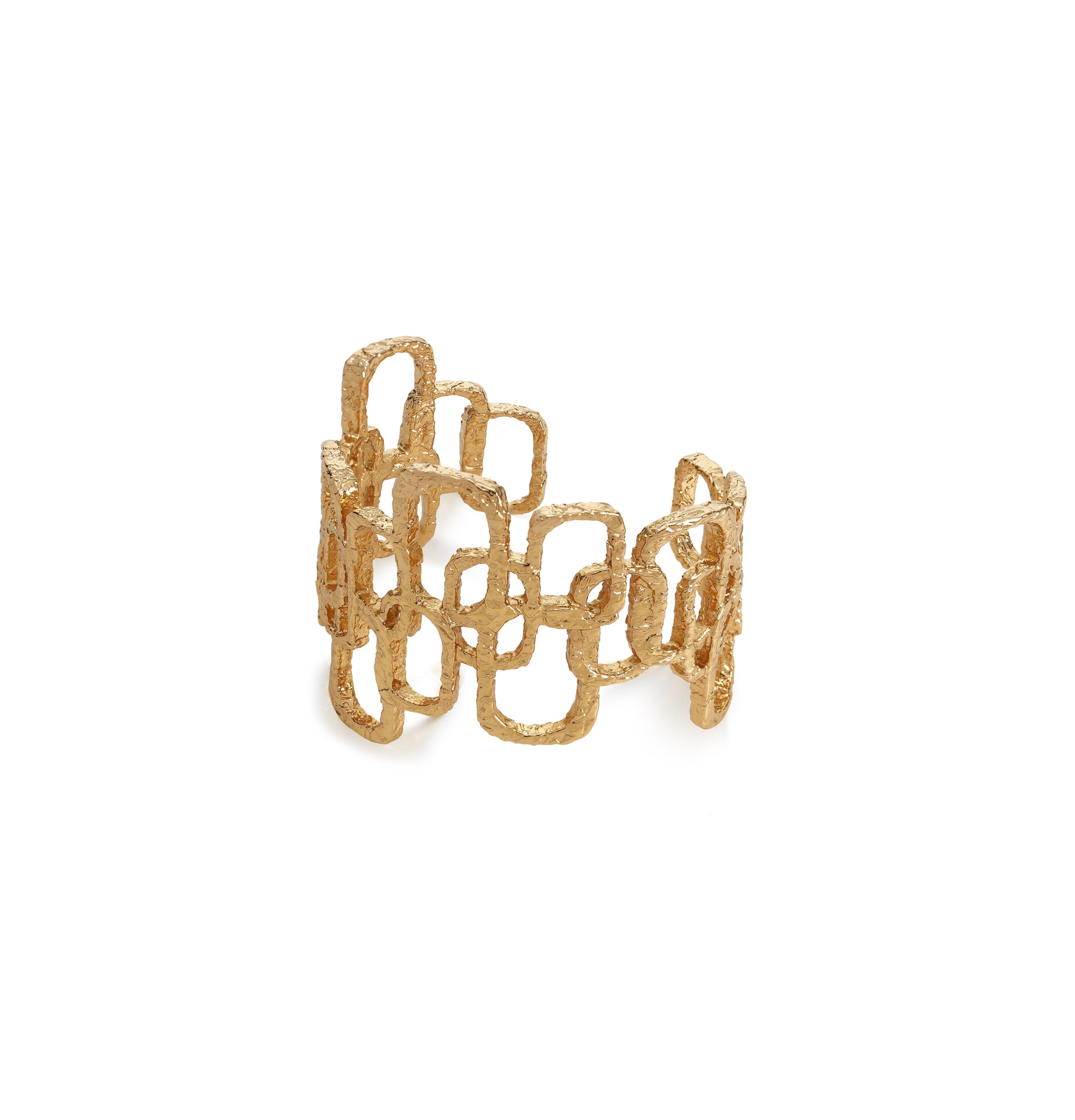 Retro Chic Roman Arc Golden Bracelet