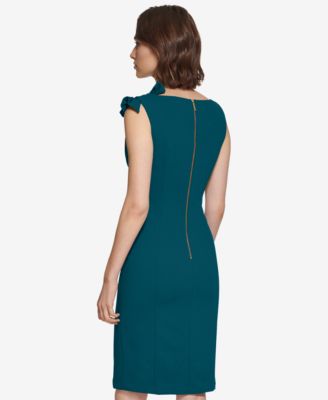 Women's Boat Neck Short Dress