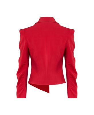 Women's Wool-Blend Fitted Blazer