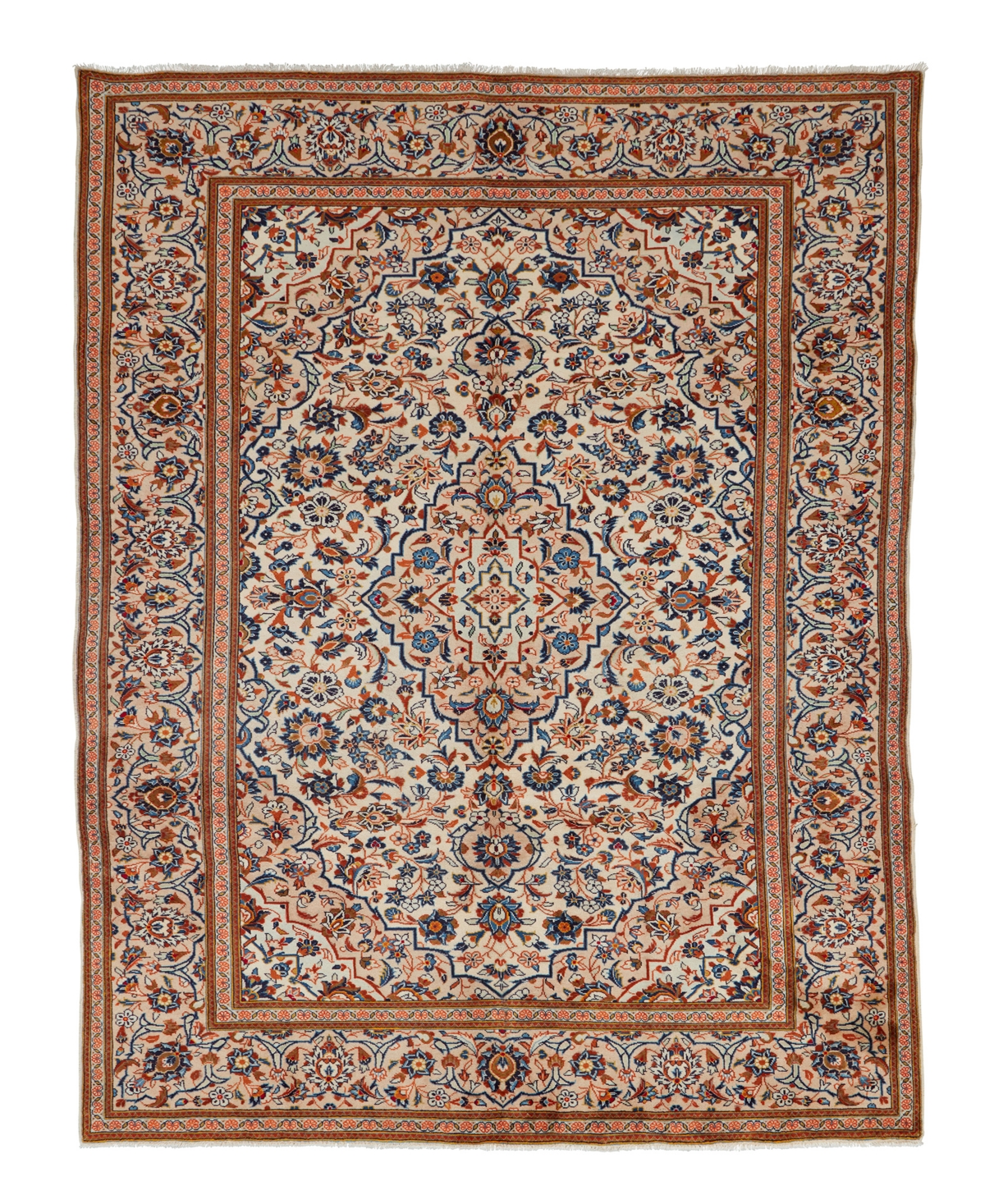 Adorn Hand Woven Rugs Persian Kashan 6' 6" x 10' 5" Area Rug