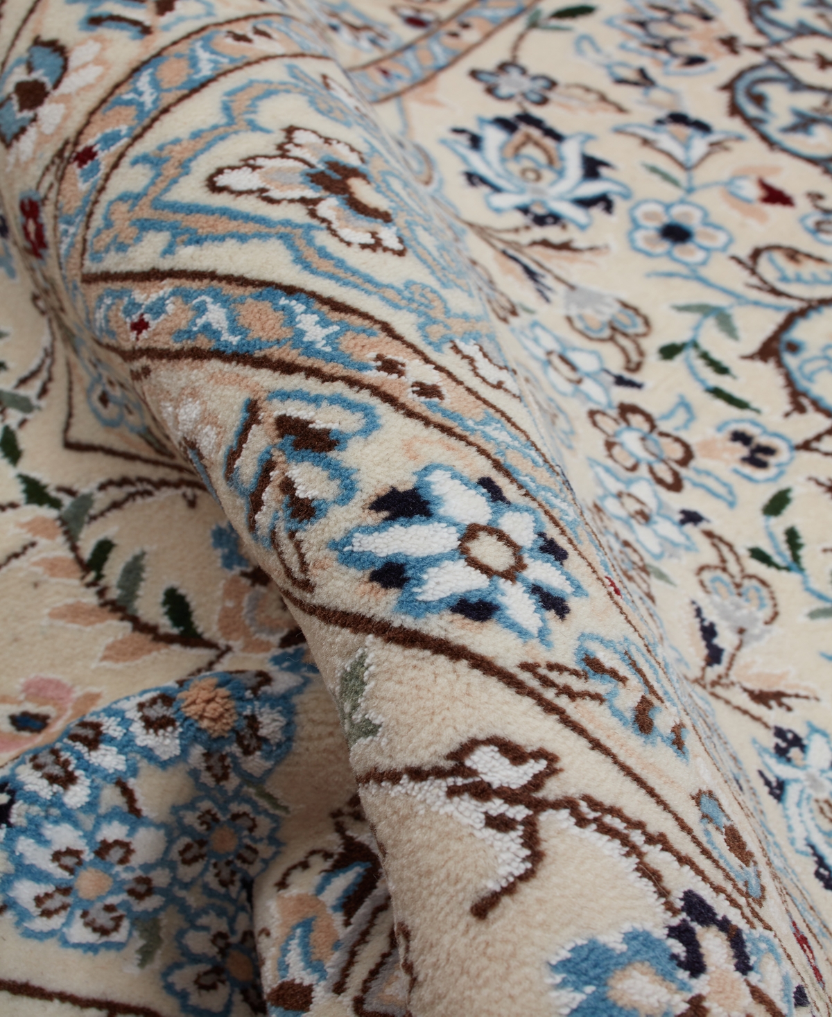 Adorn Hand Woven Rugs Persian Nain 6' 8" x 10' 0" Area Rug