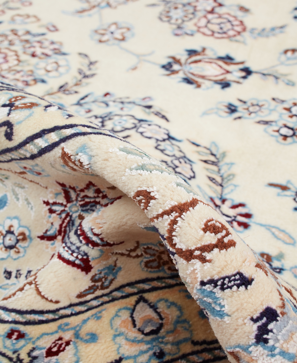 Adorn Hand Woven Rugs Persian Nain 6' 7" x 10' 6" Area Rug