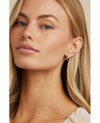 Brookes Crystal Hoops