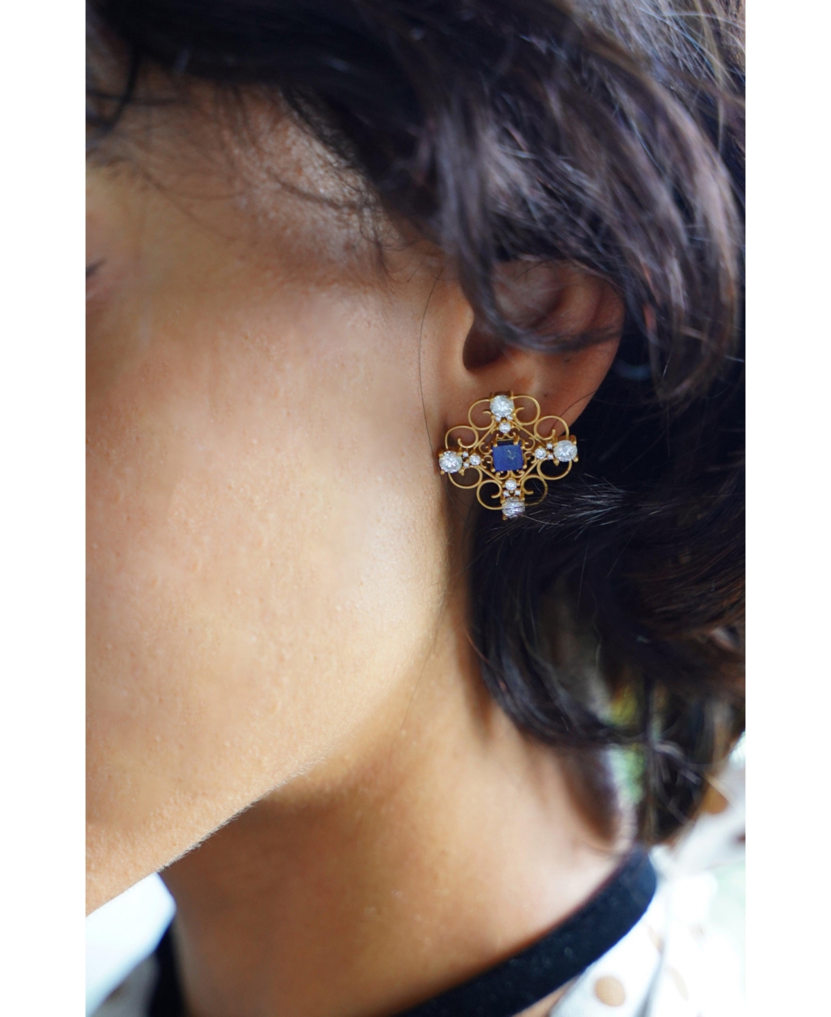 Retro Chic Orchid Dream Earrings