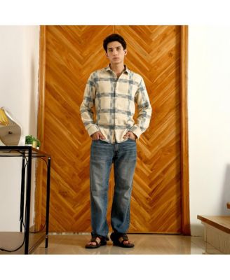 Men's Checkered Cotton Blend Full Sleeve Shirt