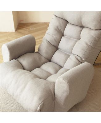 DJ-24434951 Adjustable Lounge Sofa Chair – Large Size, Soft Fabric, Reclining Feature, Living Room Furniture