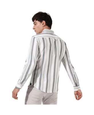 Men's Multitrack Striped Button Up Shirt