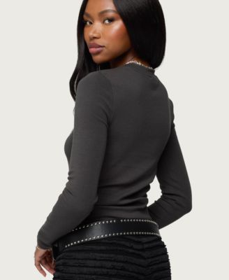 Women's Daphne Ribbed Long Sleeve T Shirt