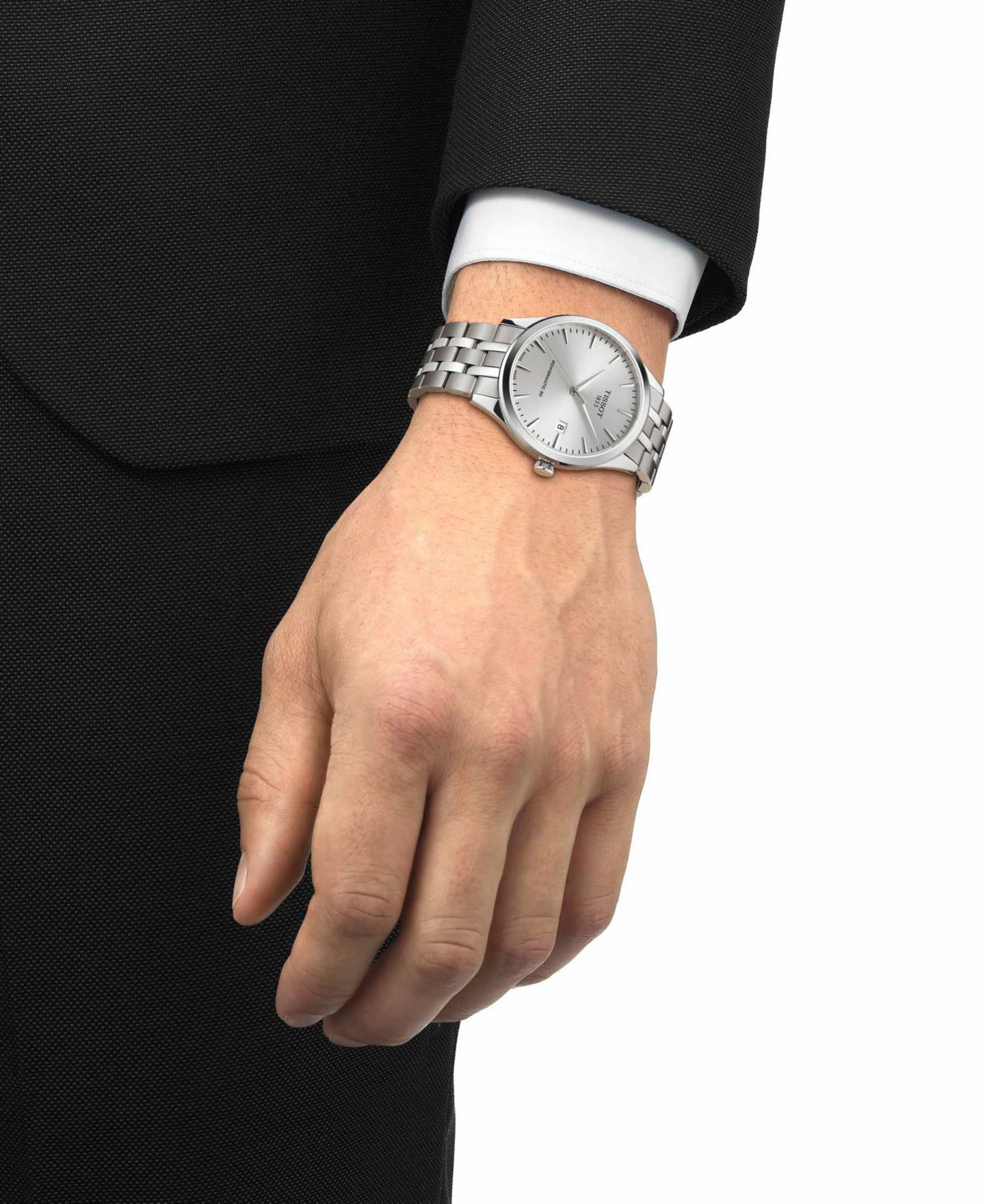 Мужские часы Tissot Gray Stainless Steel Bracelet Watch, 40mm — фото 5