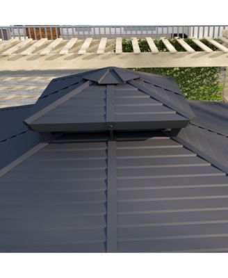 10' x 10' Hardtop Gazebo with Netting & Sidewalls