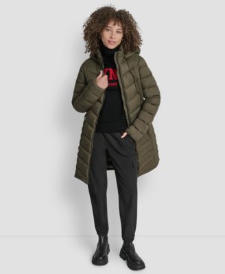 Women's Zip-Front Long Coat
