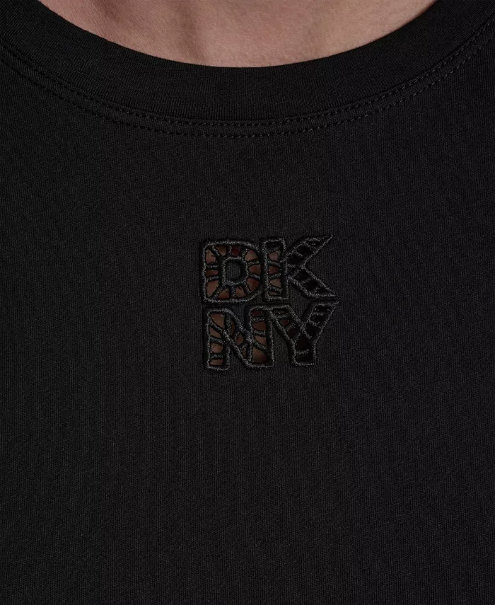 Women's Stacked Eyelet Logo Crewneck T-Shirt - thumbnail 4