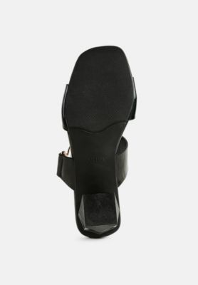 Womens Hookup Fantasy Block Heel Sandals