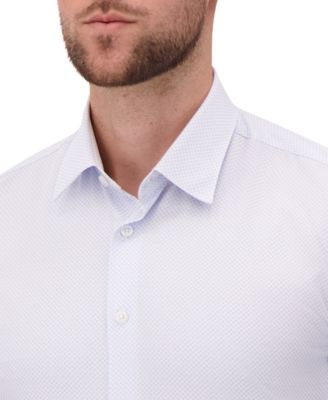 Men's 4-Way Geometric-Print Button-Front Woven Dress Shirt