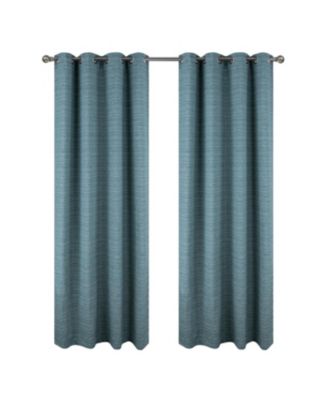 RT Designer Collection Kensington Jacquard Foam Backed Luxurious Decorative Grommet Curtain Panel 54" x 84" Wedge