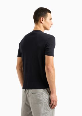 Men's Short Sleeve Textured Combed Cotton T-Shirt