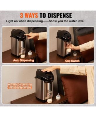 Hot Water Dispenser 4-Temp Stainless-Steel Boiler 5L Countertop Heater