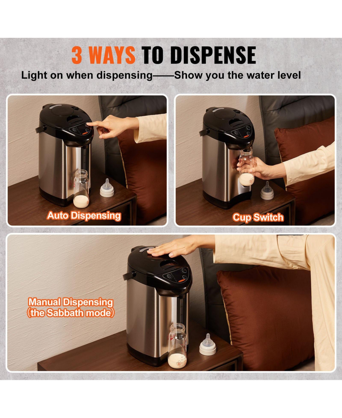 Sugift 26 lbs Countertop Lcd Display Ice Maker with Ice Scoop