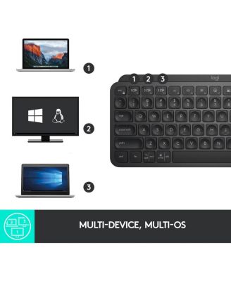 MX Keys Mini Minimalist Wireless Illuminated Keyboard (Black)
