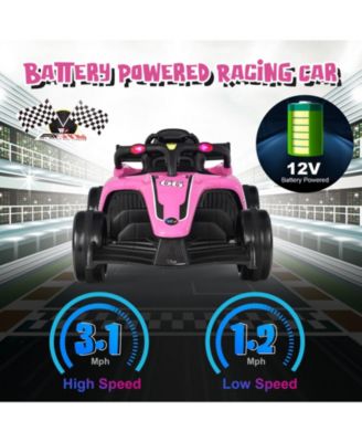 GIVIMO 12V Kids Ride on Electric Formula Racing Car with Remote Control