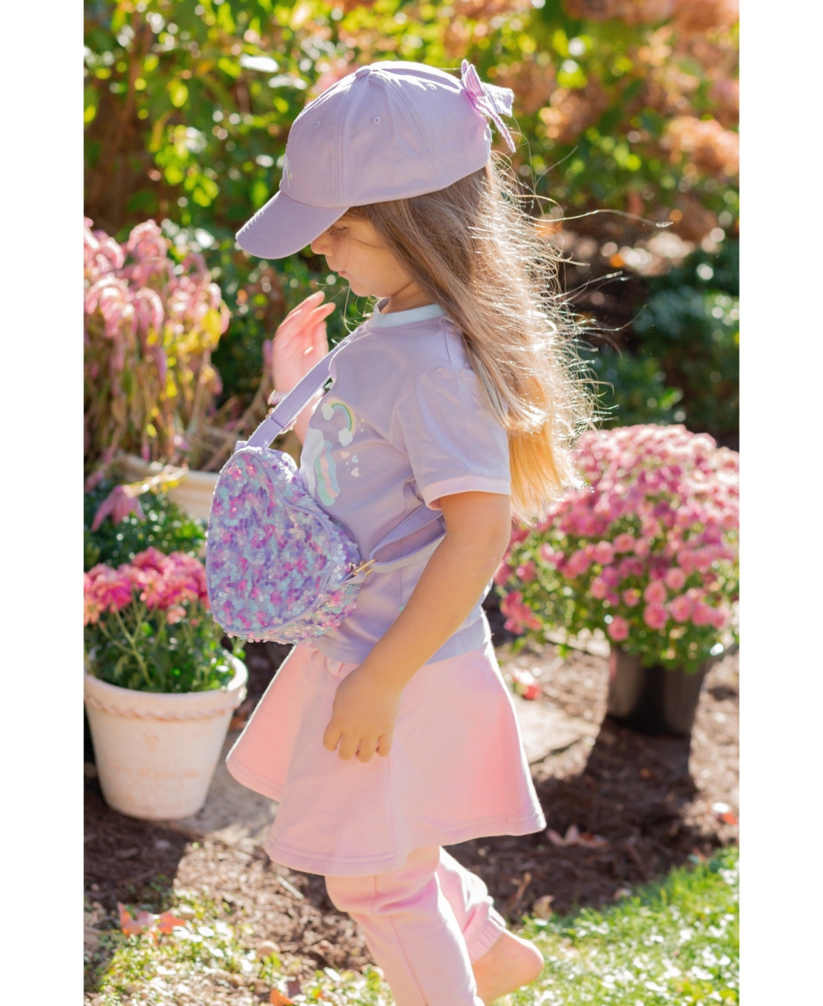 Bits & Bows Little Girls Little/Big Rainbow Unicorn T-Shirt