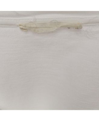 Men's White Jersey Crewneck T-Shirt