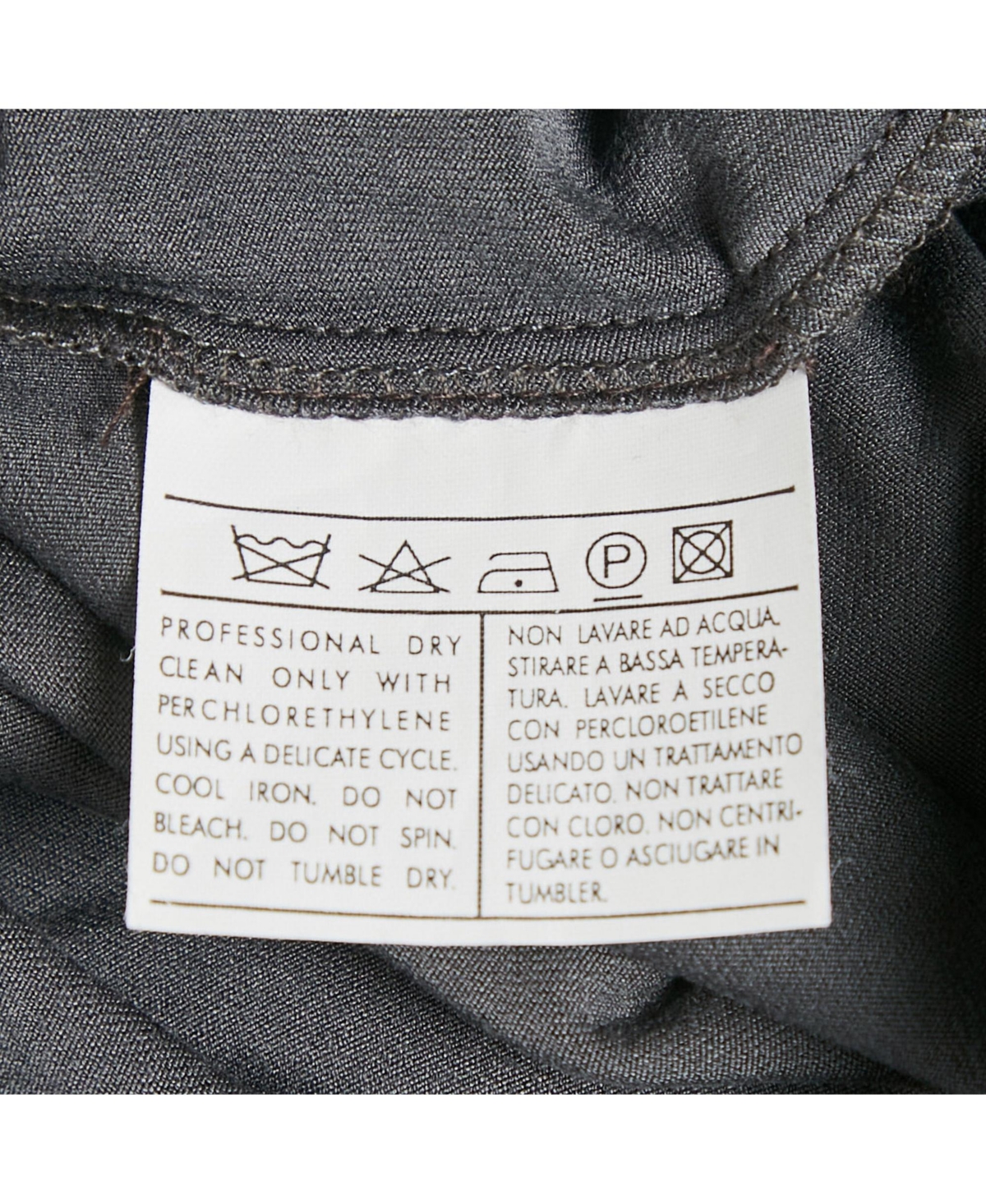 Pre-Owned Salvatore Ferragamo Women's Grey Knit & Silk Ruffle Neck Top