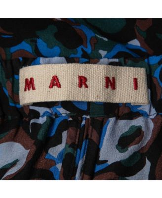 Women's Multicolor Abstract Print Silk Drawstring Trousers