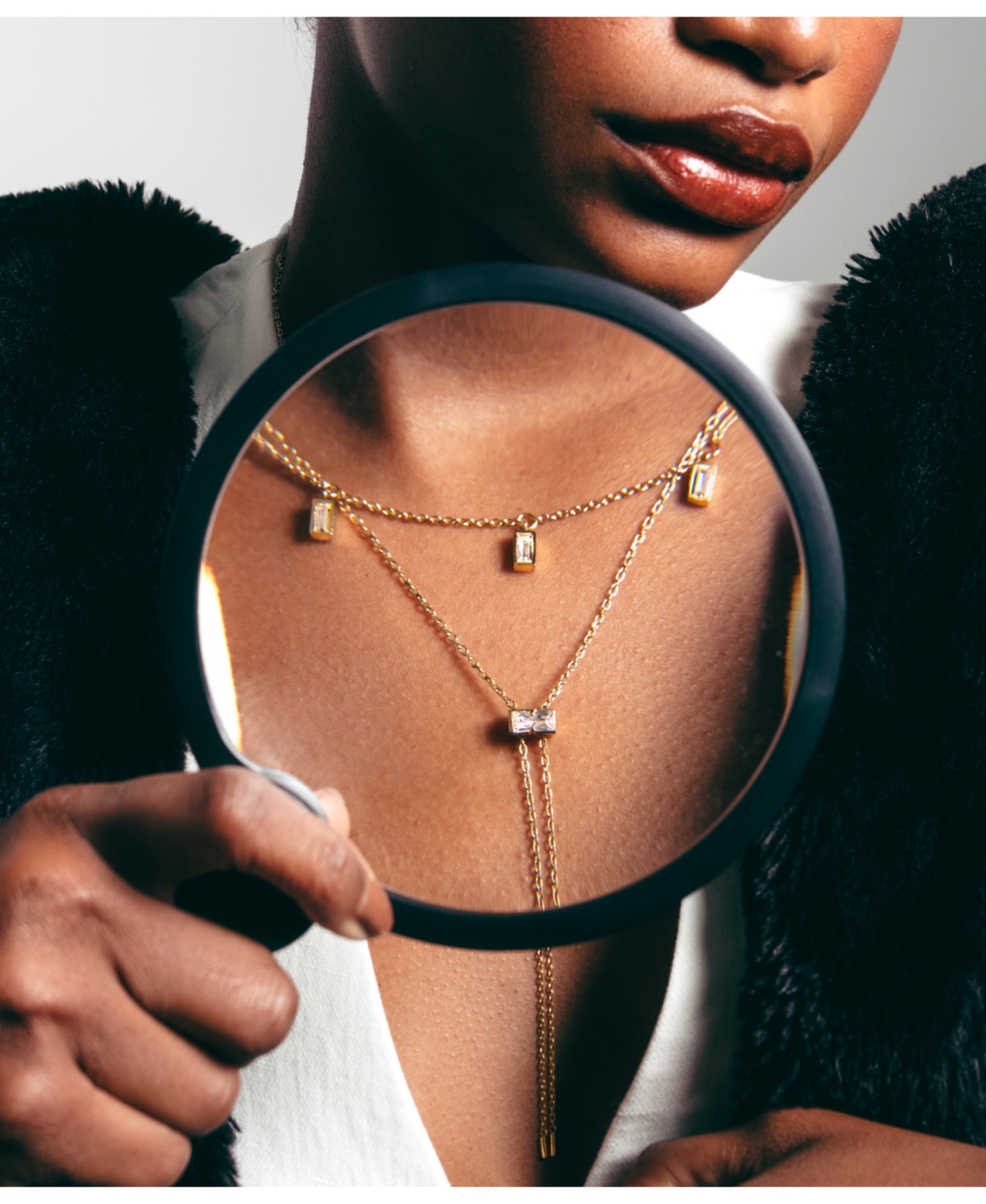 Hey Harper Crystal Gumdrop Necklace